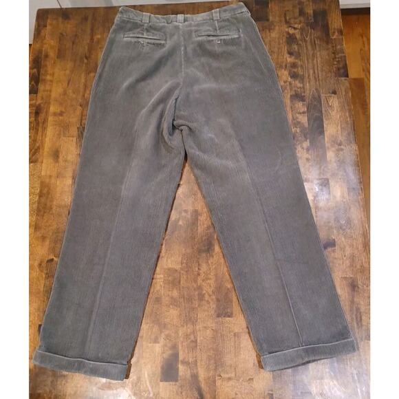 Perry Ellis men’s dark charcoal Heavy Warm 100% Cotton corduroy 33×32 pants - Picture 6 of 8